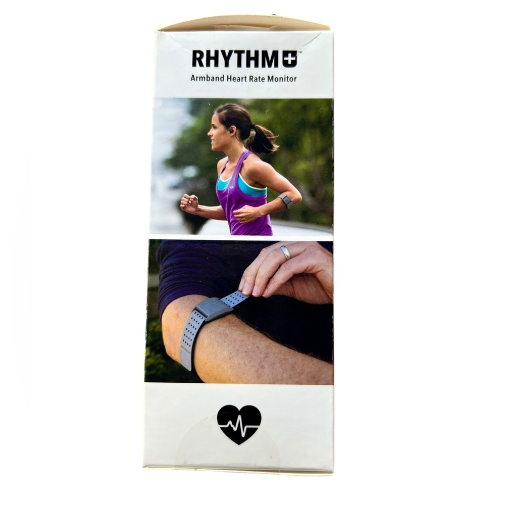 EUC - Scosche Rhythm+ Armband Heart Rate Monitor - Gray/Orange Band - Picture 5 of 6